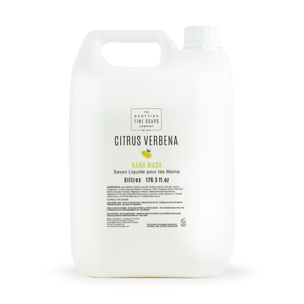 Scottish Fine Soaps Commercial Citrus Verbena Hand Wash (5 Litre)