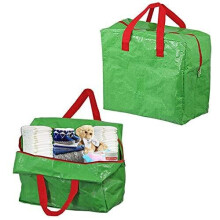 Large Baby Changing Nappy Accessories Bedding Clothes Organiser Bag (Pack of 2, Green, 50L)