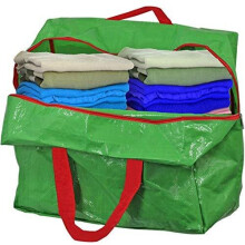 Large Clothes Shoes Wardrobe Organiser Bag (Green, 50L)