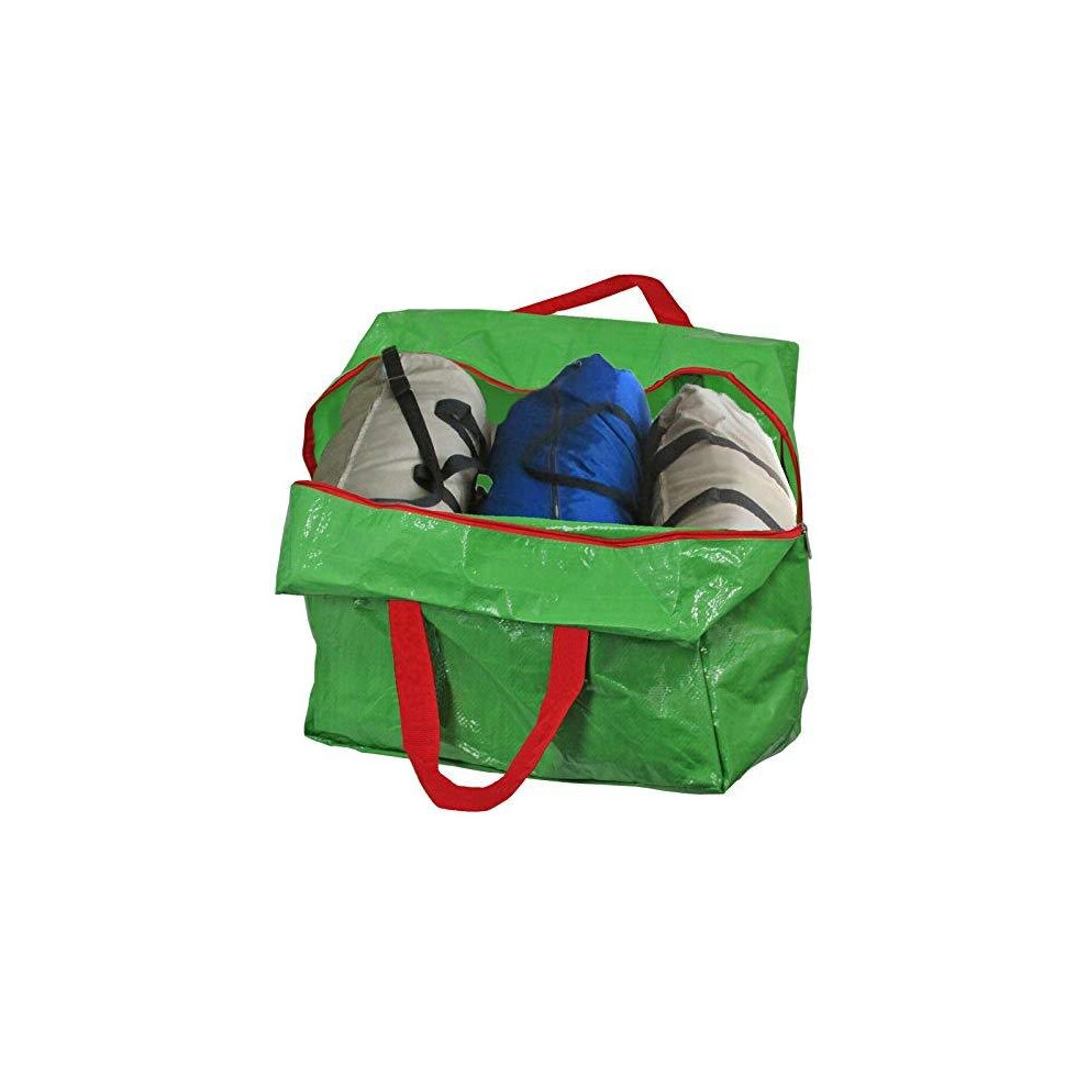 Large Car Boot Trunk Travel Storage Organiser Bag (Green, 50L)