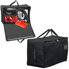 Extra Large Canvas Fabric Compatible with Numatic Henry Hetty Vacuum Cleaner Tools Parts Accessories Storage Bag (Pack of 2, Black, 100L)