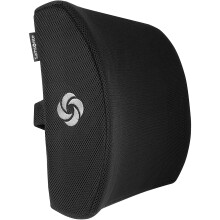SAMSONITE SA5243 -Ergonomic Lumbar Support Pillow - Elevates Lower Back Comfort - 100% Pure Memory Foam - Use in Car or Office Chair - Fits Most Seats