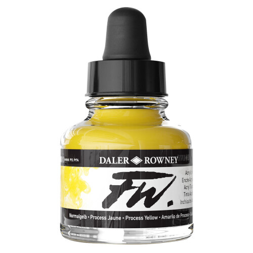 Daler-Rowney FW Artists Acrylic Ink 29.5ml Process Yellow