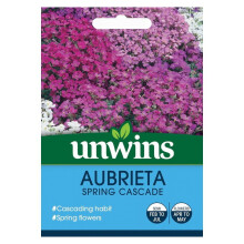 Unwins Grow Your Own Pretty Aubrieta Spring Cascade Flower Seeds