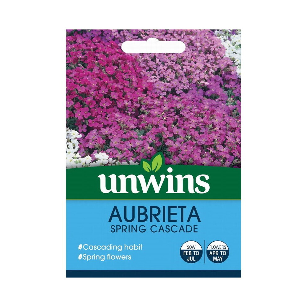 Unwins Grow Your Own Pretty Aubrieta Spring Cascade Flower Seeds