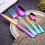 (Colorful) 16 pcs Stainless Steel Cutlery Sets 1