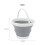 Collapsible Folding Bucket Camping Carrier Kitchen Plastic Silicone 2