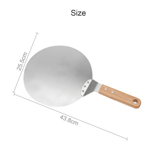 Pizza Peel Shovel Paddle Pancake Oven Baking Tools Wood Handle Aluminum 1
