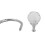 2Pcs Silver Metal Crystal Holdback Wall Tie Backs Curtain Hooks Hanger 6