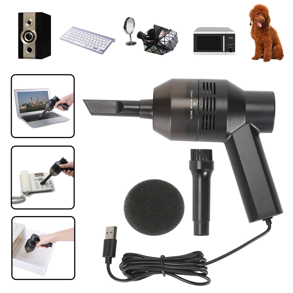 Mini Vacuum Cleaner Portable USB Computer Keyboard Brush Dust Handheld