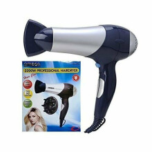 Omega Hair Dryer with Three Heat and Two Speed, 2200 W - 20202