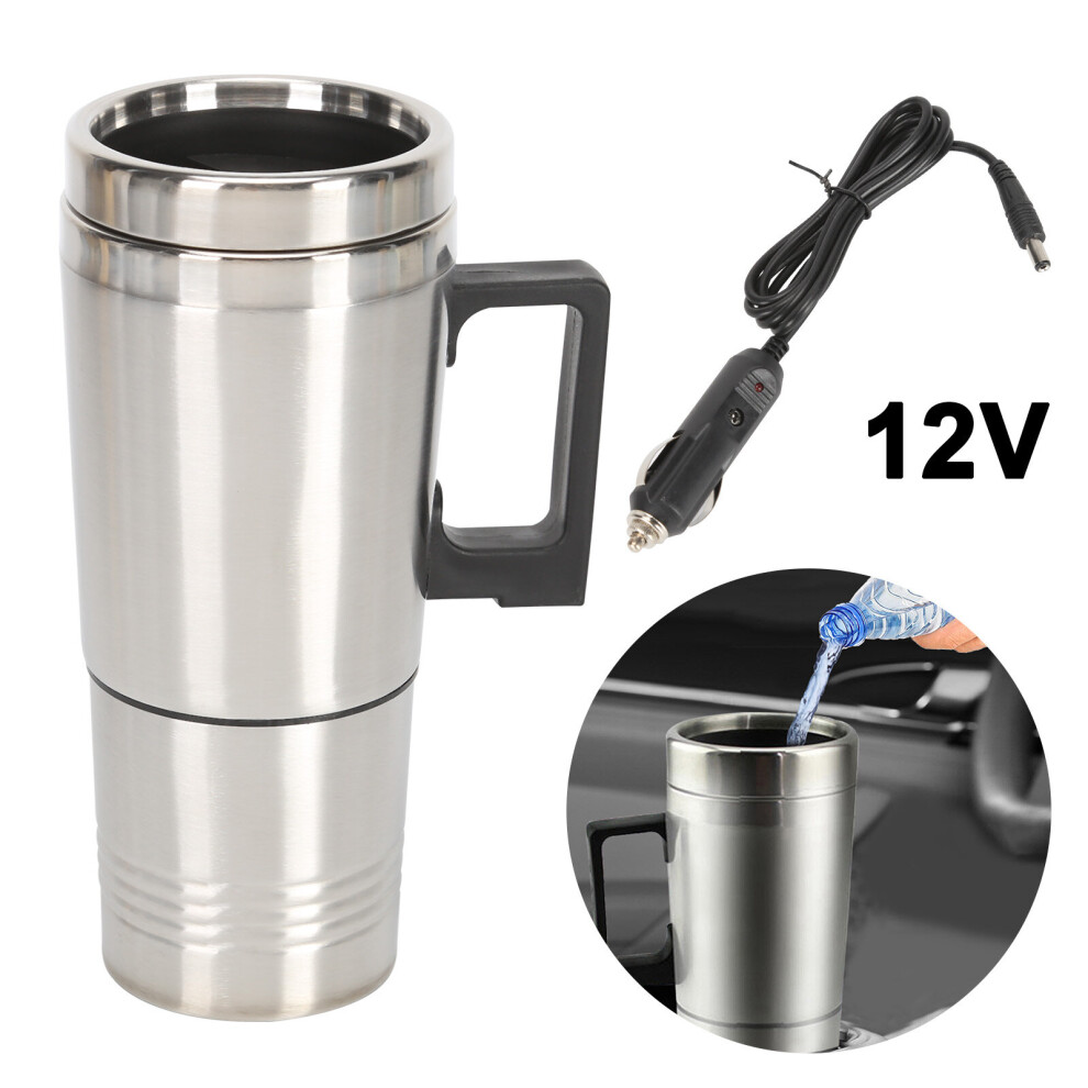 12v Caravan, Van & Car Thermal Cup Heated Travel Mug Electric 