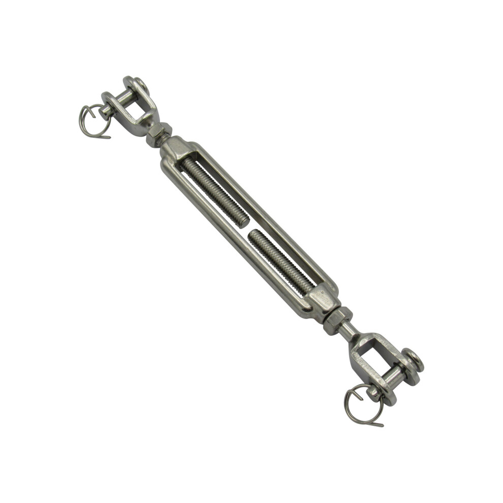 Jaw Jaw Turnbuckle Stainless Steel M12 (Open Body Wire Rope Rigging) 707152586986