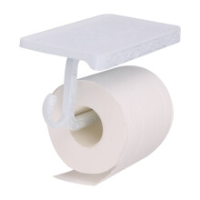 (White ) Mounted Toilet Roll Stand Paper Dispenser Bathroom