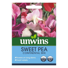 Unwins Pictorial Packet - Sweet Pea Continental Mix - 35 Seeds