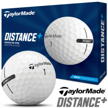 TAYLORMADE DISTANCE+ WHITE GOLF BALLS / NEW FOR 2021
