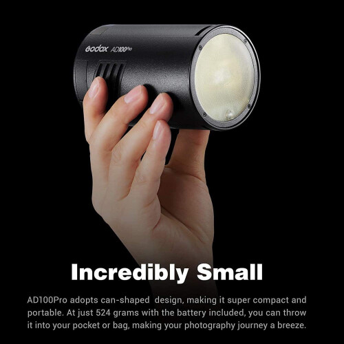 Godox Godox AD100 Pro Portable Flash Head with AK-R11 Dome Diffuser 100Ws TTL HSS 2