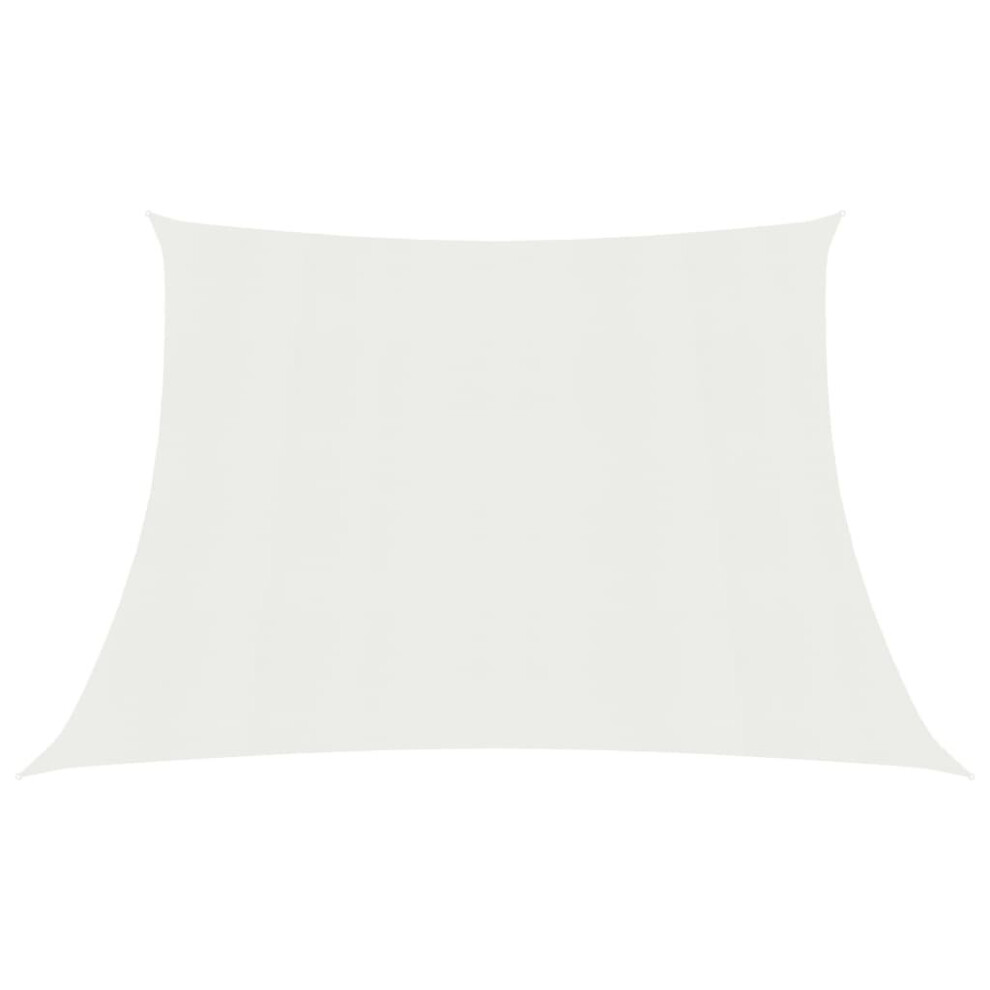 Vidaxl Sunshade Sail 160 G/M² White 3/4X2 M Hdpe Outdoor Garden Sunscreen