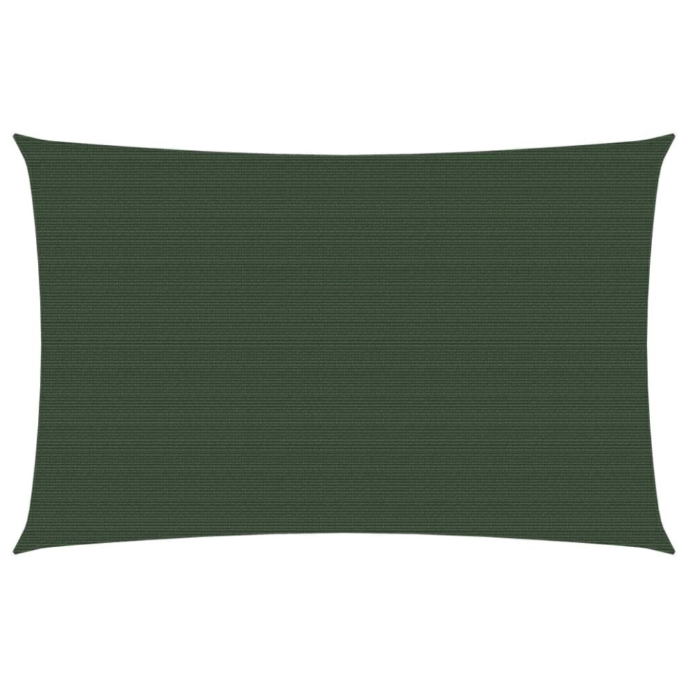 vidaXL Sunshade Sail 160 g/mÂ² Dark Green 2x4.5 m HDPE Outdoor Garden Sunscreen