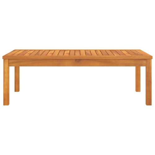 VidaXL vidaXL Solid Acacia Wood Coffee Table Home Wooden Accent Couch Sofa Tea Table 1