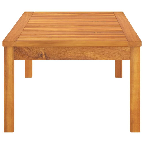 VidaXL vidaXL Solid Acacia Wood Coffee Table Home Wooden Accent Couch Sofa Tea Table 2