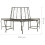 VidaXL vidaXL Baumbank Halbrund 160 cm Stahl 7