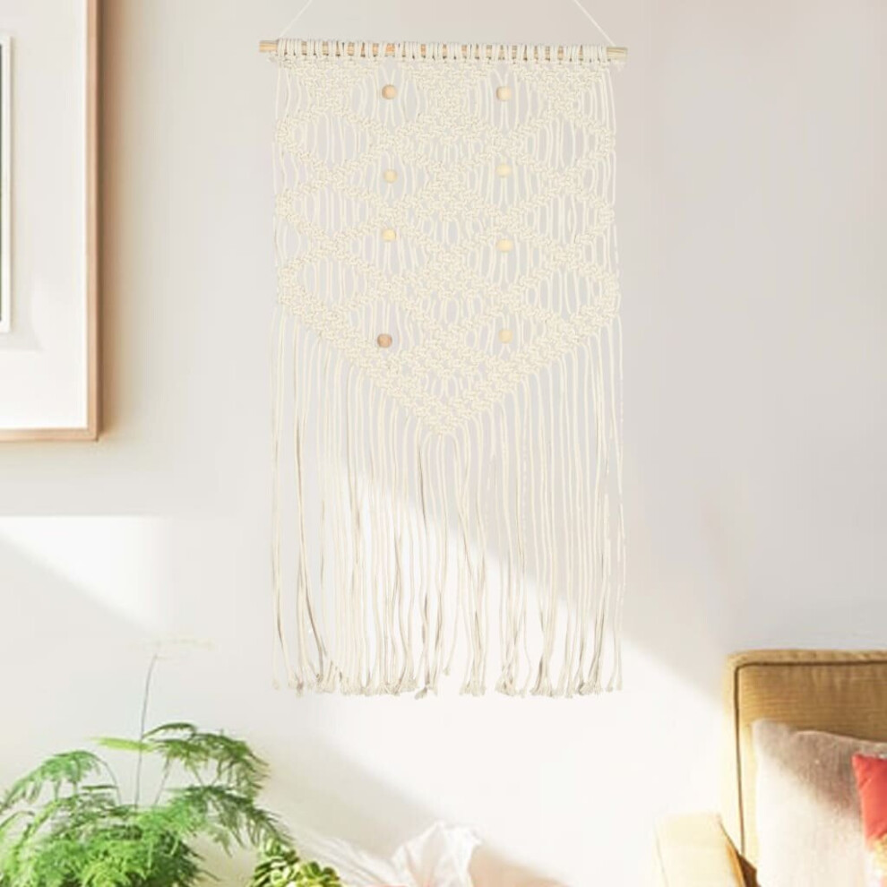 vidaXL Macrame Wall Hanger Cotton Decor Hanging Tapestry Backdrop Dreamcatcher