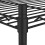 VidaXL vidaXL 3-Tier Storage Shelf Shelving Unit Storage Unit with Wheels Black 150 kg 5