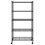 VidaXL vidaXL 5-Tier Storage Shelf Shelving Unit Storage Unit with Wheels Black 250 kg 3