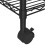 VidaXL vidaXL 5-Tier Storage Shelf Shelving Unit Storage Unit with Wheels Black 250 kg 6
