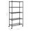 VidaXL vidaXL 5-Tier Storage Shelf Shelving Unit Storage Unit with Wheels Black 250 kg 7