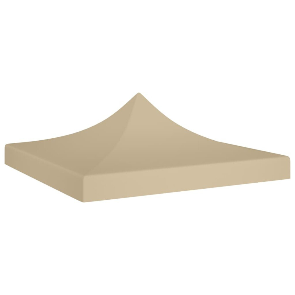 vidaXL Party Tent Roof 2x2 m Beige 270 g/mÂ² Replacement Canopy Gazebo Cover