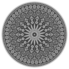Buitentapijt - ESSCHERT DESIGN - Diameter 170 cm - Dubbelzijdig - Waterdoorlatend - Modern
