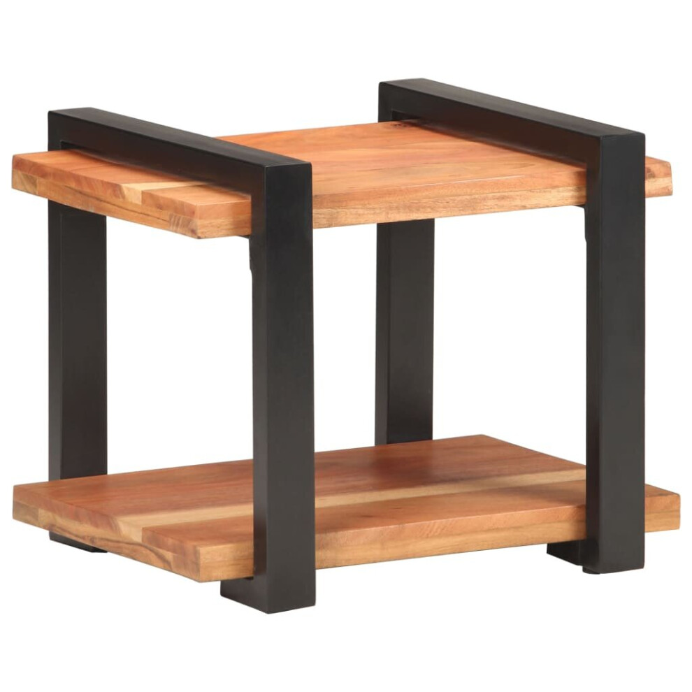 Vidaxl Solid Acacia Wood Bedside Cabinet Wooden Nightstand Side Table Bedroom