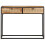 VidaXL vidaXL Rough Mango Wood Console Table Natural Cane Accent Table Living Room 2