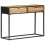 VidaXL vidaXL Rough Mango Wood Console Table Natural Cane Accent Table Living Room 4