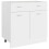 VidaXL vidaXL Drawer Bottom Cabinet Storage Cabinet Sideboard White Engineered Wood 1