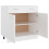 VidaXL vidaXL Drawer Bottom Cabinet Storage Cabinet Sideboard White Engineered Wood 2