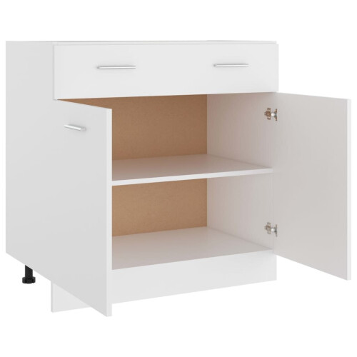 VidaXL vidaXL Drawer Bottom Cabinet Storage Cabinet Sideboard White Engineered Wood 1