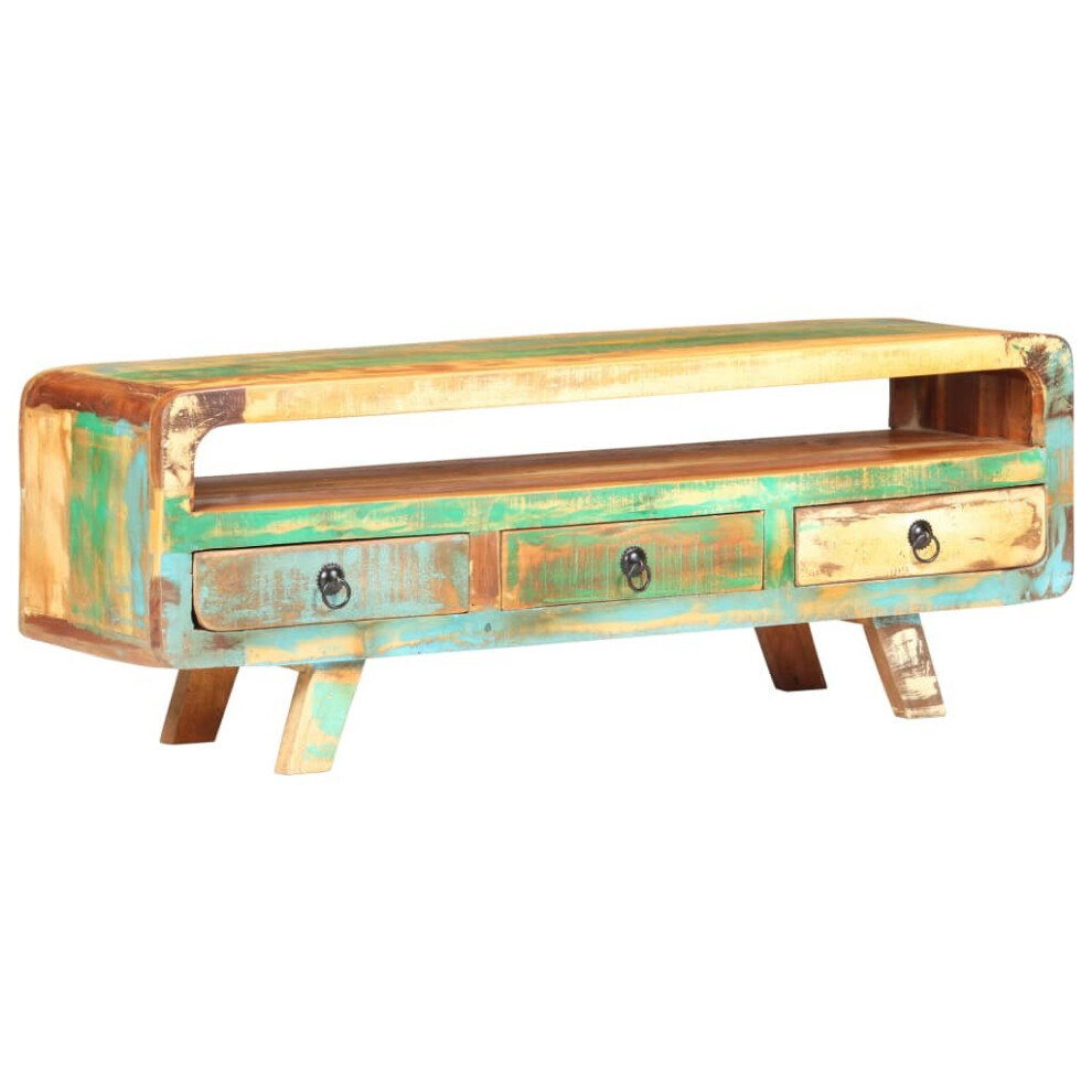 Vidaxl Solid Reclaimed Wood Tv Cabinet Sideboard Stereo Media Stand Tv Unit