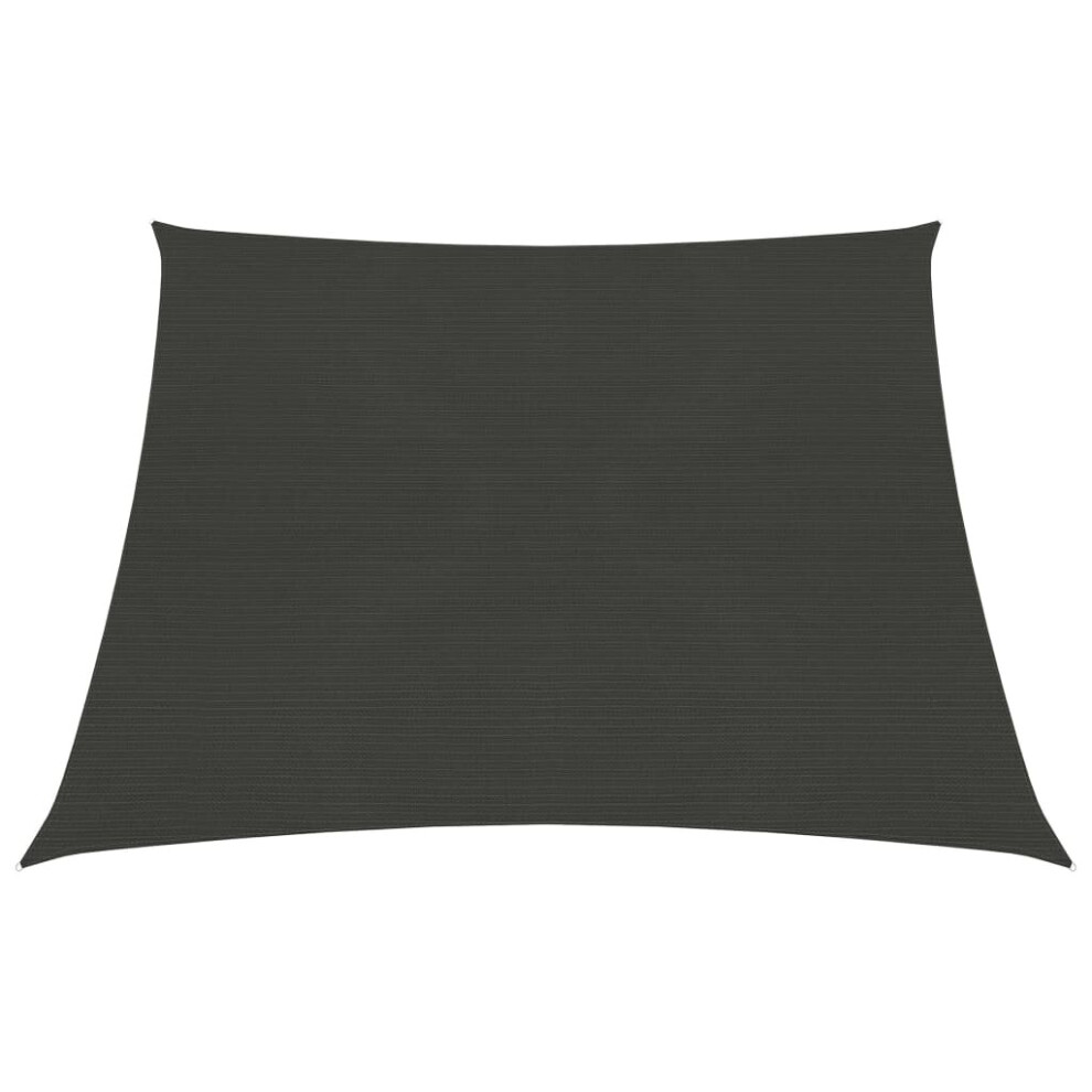 vidaXL Sunshade Sail 160 g/mÂ² Anthracite 3/4x2 m HDPE Outdoor Garden Sunscreen