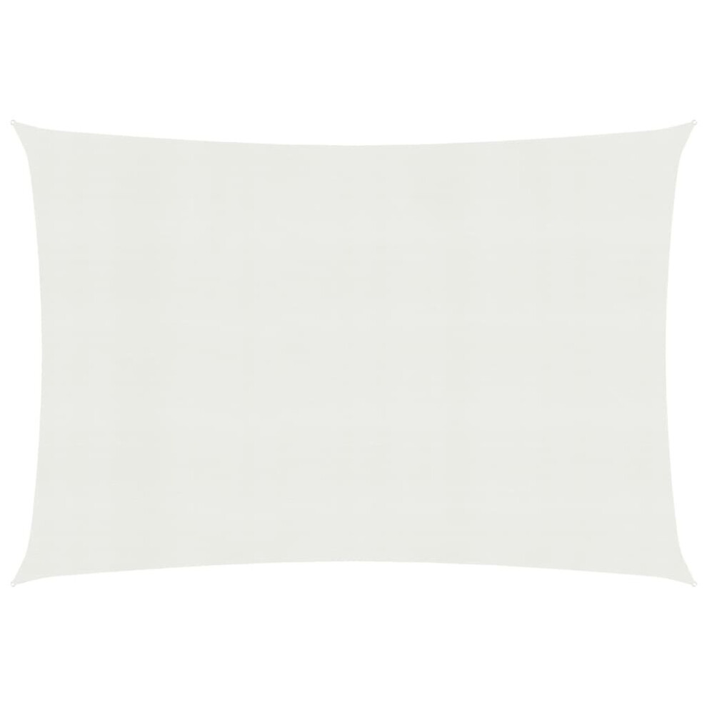Vidaxl Sunshade Sail 160 G/M² White 2X2.5 M Hdpe Outdoor Garden Sunscreen