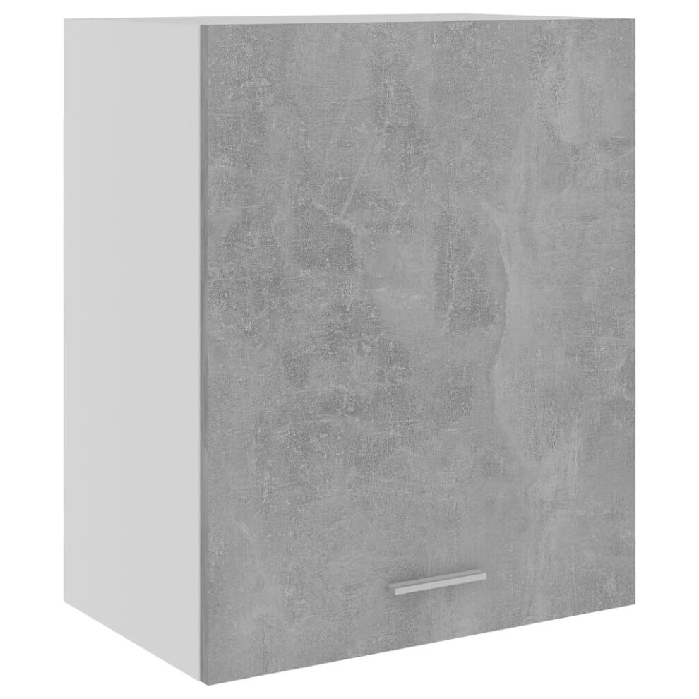 vidaXL Kitchen Cabinet Concrete Grey Chipboard Home Kitchen Storage Organiser