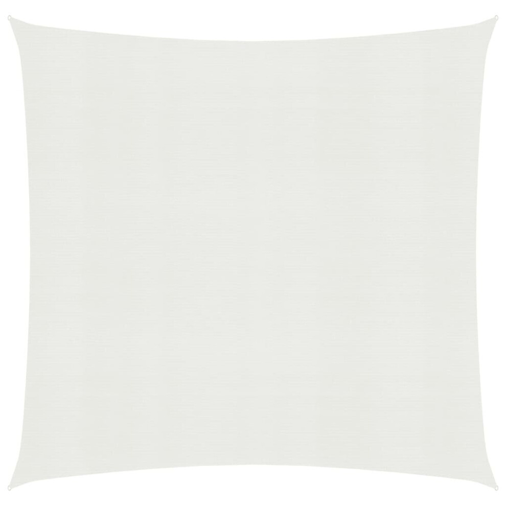 Vidaxl Sunshade Sail 160 G/M² 7X7 M Hdpe Outdoor Garden Patio Sunscreen White