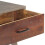 VidaXL vidaXL Solid Rough Mango Wood Console Table Grey Accent Table Living Room 5
