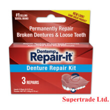 Dentemp Repair-it Emergency Dental Repair Kit Broken Loose Dentures - 3 Repairs