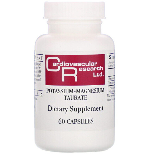 Magnesium-Potassium Taurate 60 Caps, CR