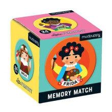 Mudpuppy Little Feminist Mini Memory Match Spel, 24 Bitar (12 Par), Åldrar 3+, Utveckla Matchning, Visuellt Minne