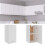 VidaXL vidaXL Kitchen Cabinet White Engineered Wood Kitchen Storage Shelf Organiser 1