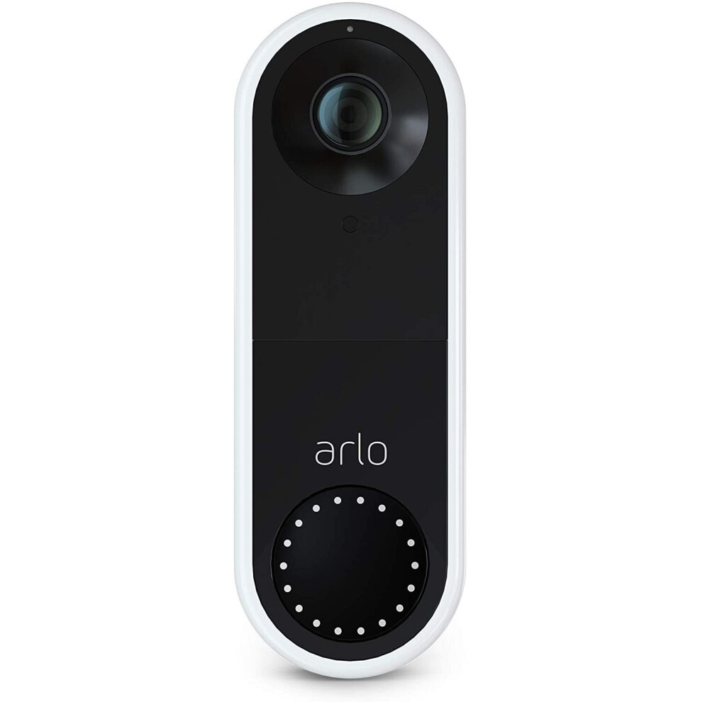 Arlo Essential Video Doorbell Wired | HD Video, 180Â° View, Night Vision, 2-Way Audio | Direct to Wi-Fi, No Hub Needed | Easy Installation